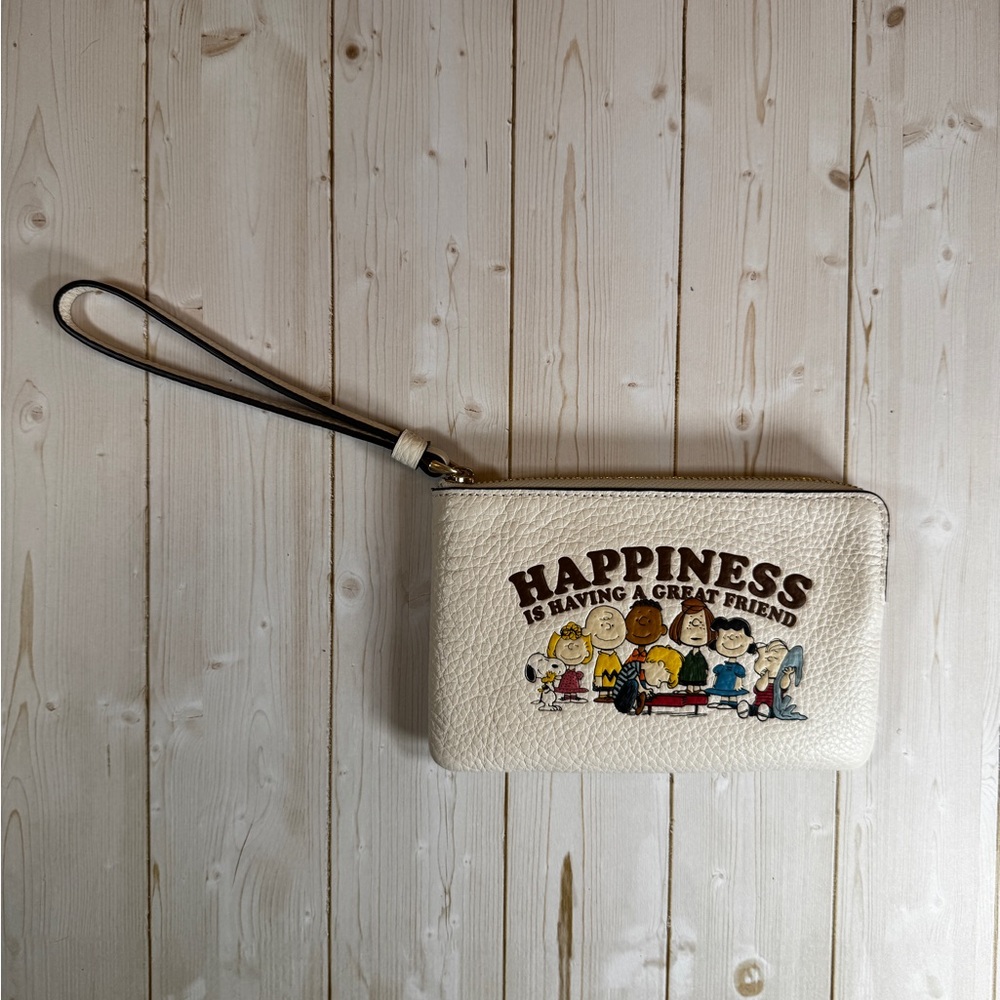 Coach x Peanuts Wristlet - “Happiness Is Having a Great Friend” Limited Edition